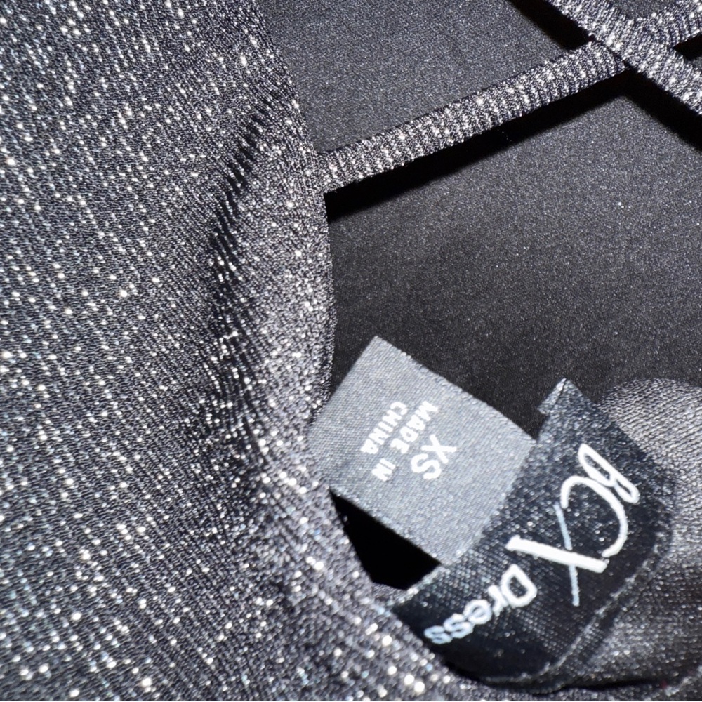 BCX Glittering Black and Silver Dress